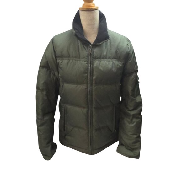 VTG Eddie Bauer Womens Goose Down Jacket Green Size S Winter Coat - Picture 2 of 11